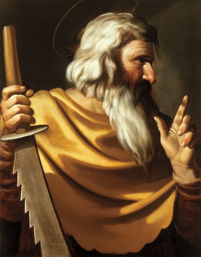 Saint Simon by Caravaggio