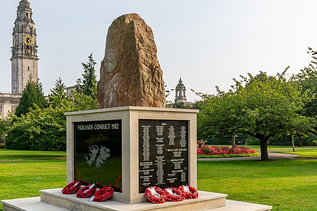 falkland memorial cardiff british quiz