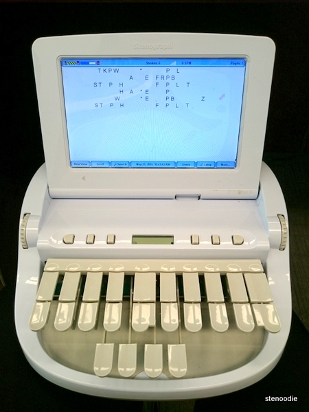 steno stenographic stenotype